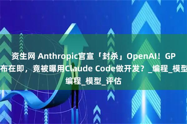 资生网 Anthropic官宣「封杀」OpenAI!GPT-5发布在即,竟被曝用Claude Code做开发?_编程_模型_评估